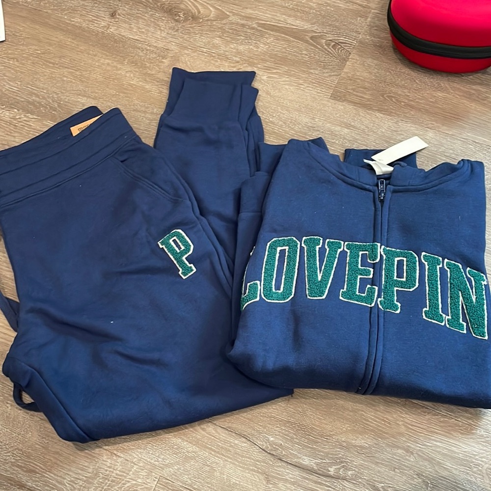 Pink sweat outfit